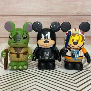 Disney Star Wars Stitch Yoda Darth Vader Goofy X-Wing Pilot Mickey Vinylmations